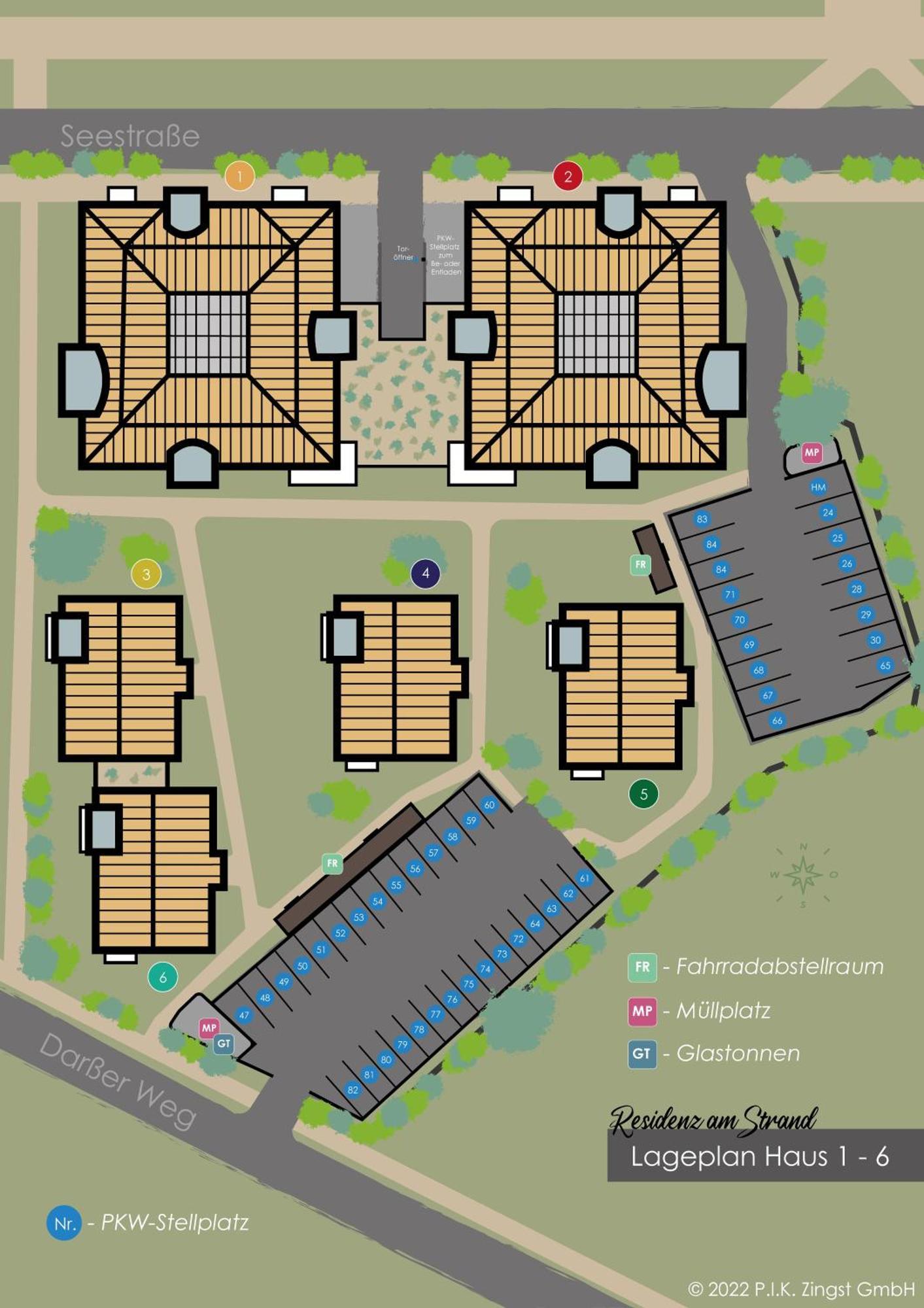 Residenz Am Strand Wohnung 5-73 Цингст Екстериор снимка